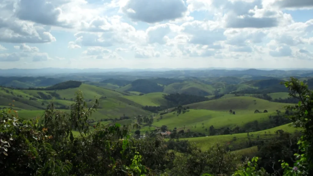 Paisagem da Serra da Bocaina em Cunha SP